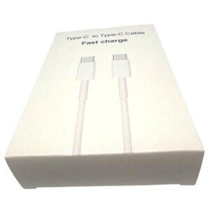 Type-C To Type-C Fast Charging 20W Mobile Phone Power Cable 1M White New